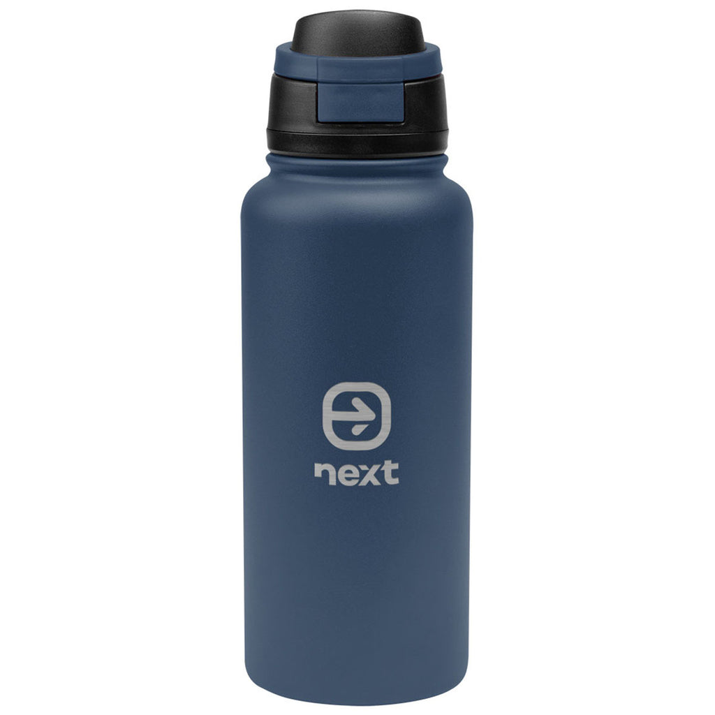 Hit Navy with Black 32 Oz. Pop Sip Recycled Stainless Steel Bottle
