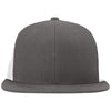 Richardson Charcoal/White Acrylic-Wool Blend Flatbill Trucker