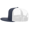Richardson Navy/White Acrylic-Wool Blend Flatbill Trucker