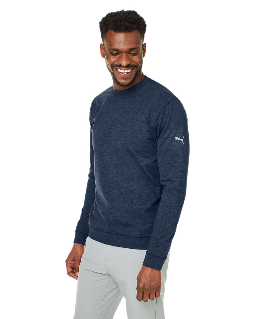 Puma Golf Men's Navy Blazer Cloudspun Crewneck Sweatshirt