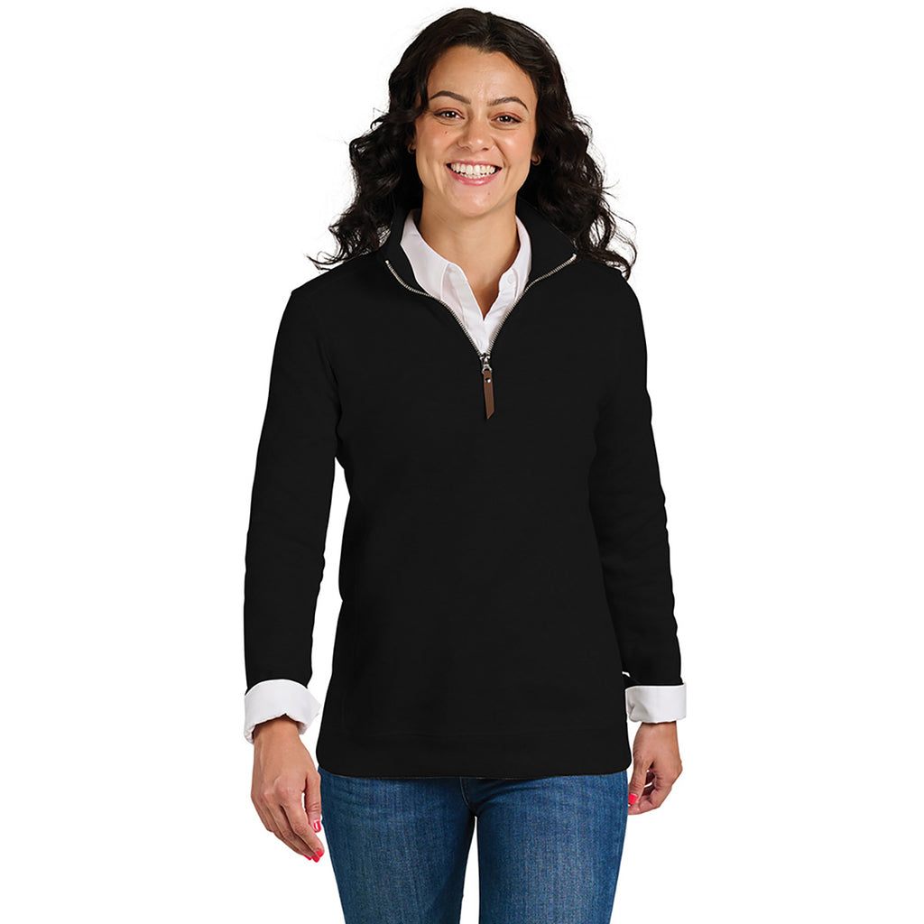 Charles River Women's Black Hudson Quarter Zip Pullover