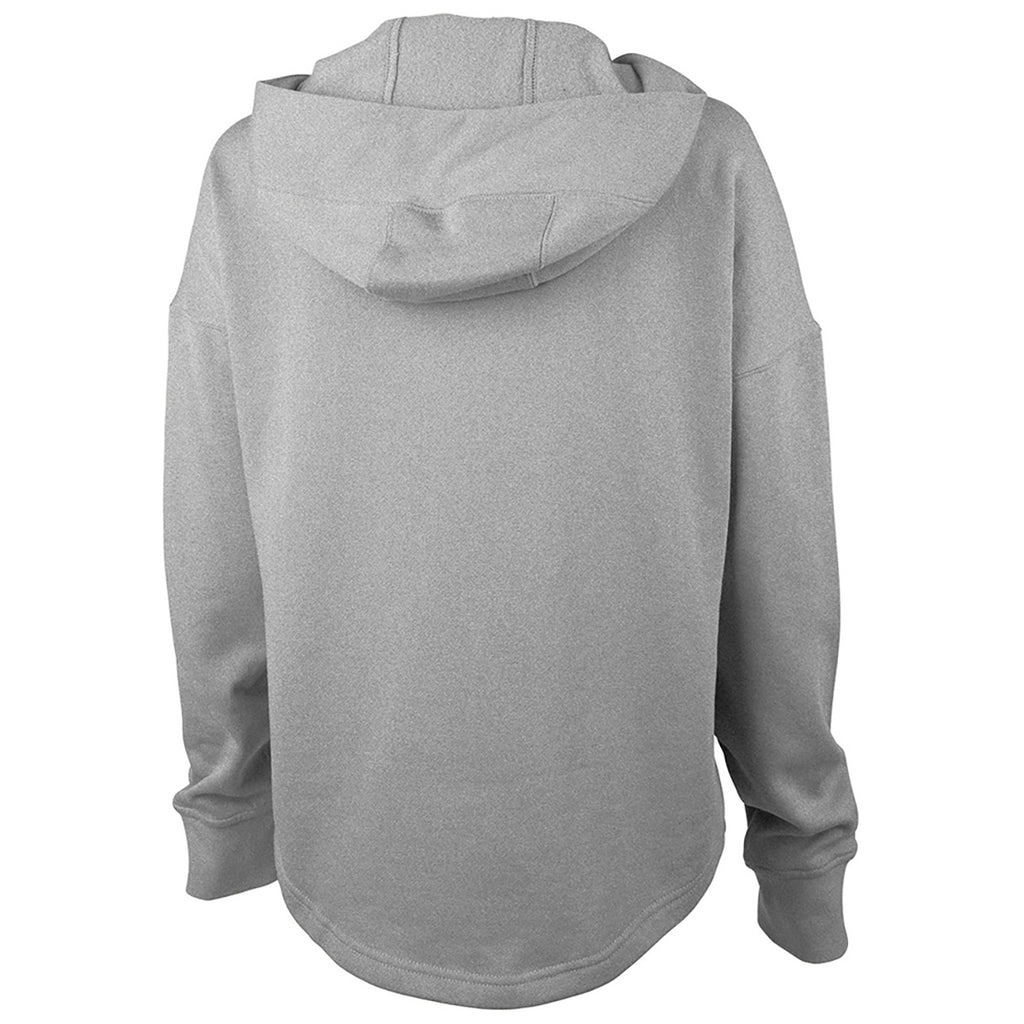 Charles River Women's Heather Grey Willow Scallop Hem Hoodie