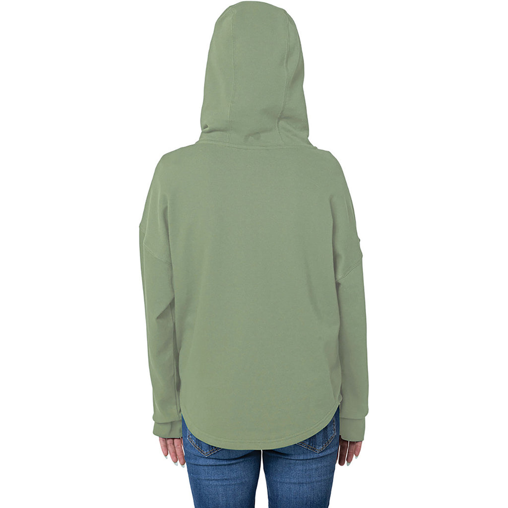 Charles River Women's Sage Willow Scallop Hem Hoodie