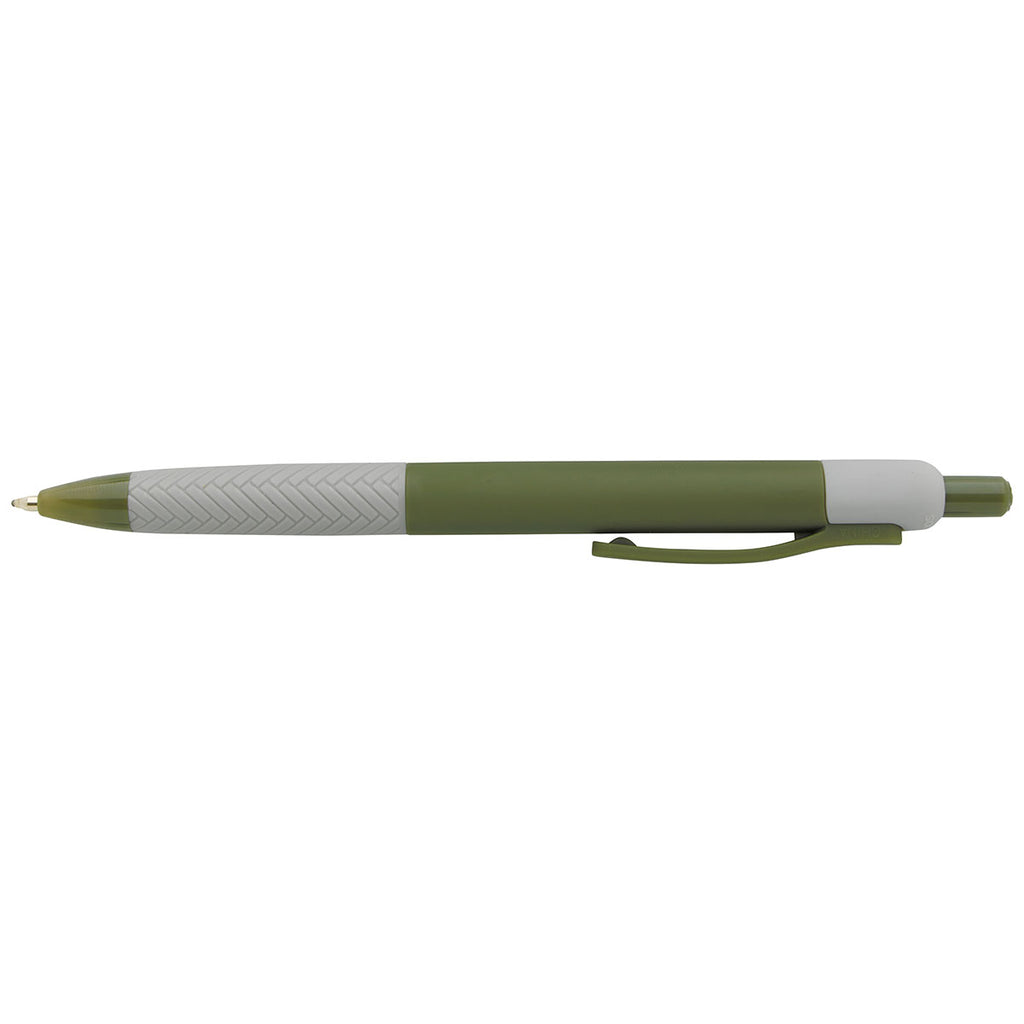Souvenir Olive Green Herringbone RABS Pen