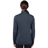 Charles River Women's Navy Heather Vista Tri-Blend Quarter Zip