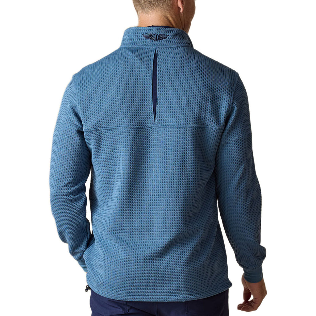Straight Down Men's Petrol Optic Quarter Zip