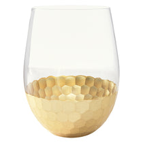 Hit Gold Florence Stemless Wine Glass