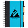 Hit Light Blue/Black Eco-Inspired Spiral Notebook & Pen