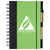 Hit Lime Green/Black Eco-Inspired Spiral Notebook & Pen