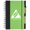 Hit Lime Green/Black Eco-Inspired Spiral Notebook & Pen