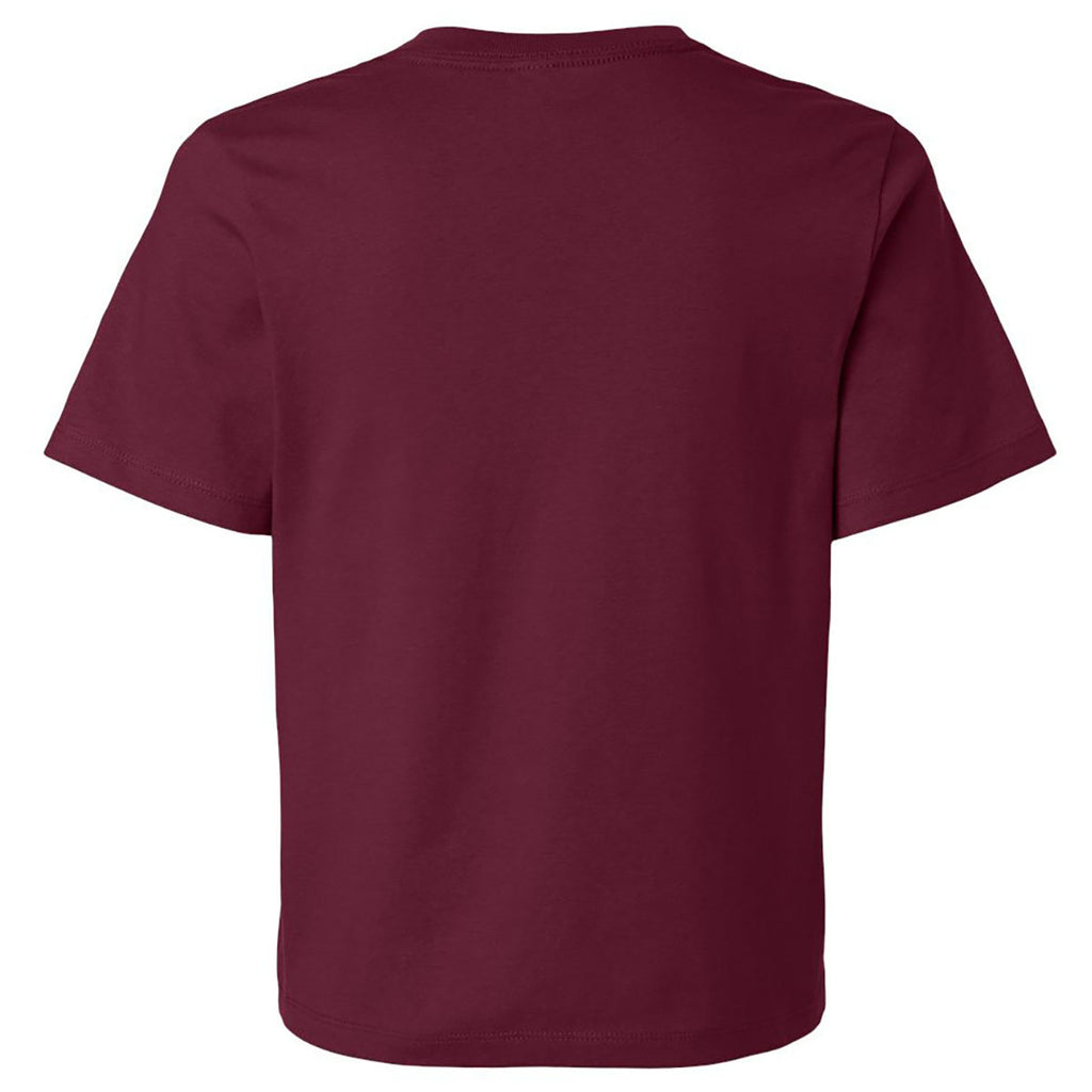 Bella + Canvas Women's Maroon 6 oz Heavyweight Tee