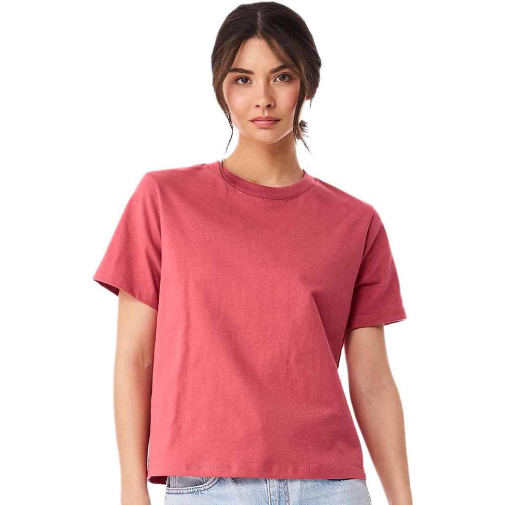 Bella + Canvas Women's Vintage Red 6 oz Heavyweight Tee