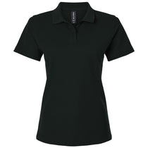 AllPro Women's Black Pique Polo