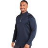 Puma Golf Men's Deep Navy Waffle Fleece Quarter-Zip Pullover