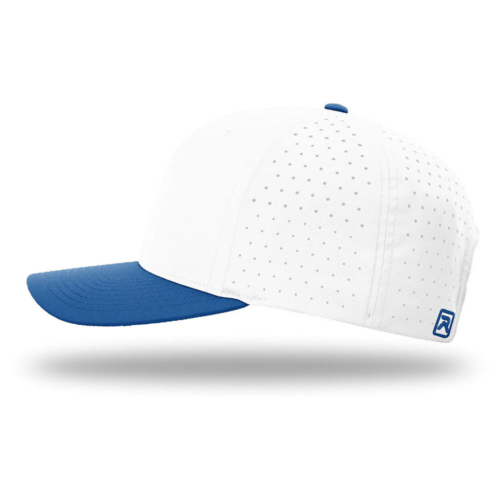 Richardson White/White/Royal Laser Perf R-Flex Snapback