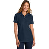 Gildan Women's Navy Softstyle Pique Polo