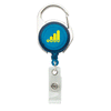 BIC Translucent Blue Carabiner Badge Holder