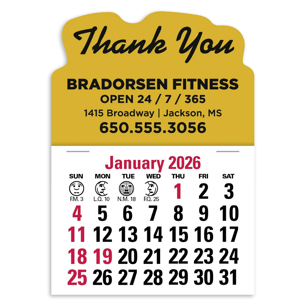 Triumph Calendars Green Vinyl Press-N-Stick Standard Calendar