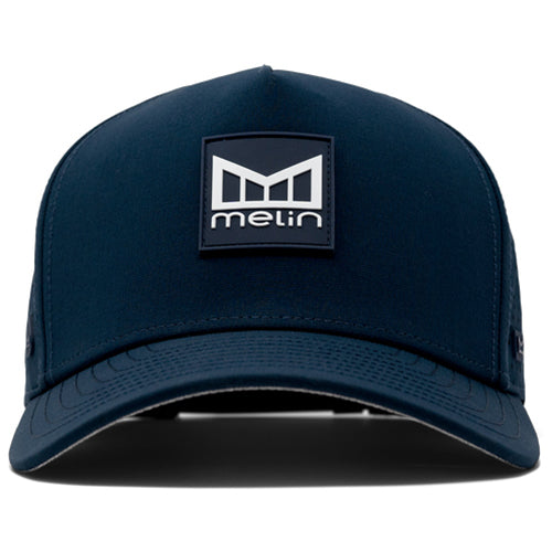 Melin Navy Odyssey Stacked Hydro Performance Snapback Hat