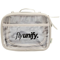 Wellable Grey Clear Travel Case