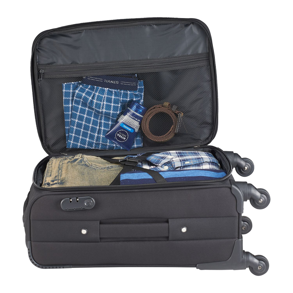 Leed's Black Nomad 21" Upright Luggage
