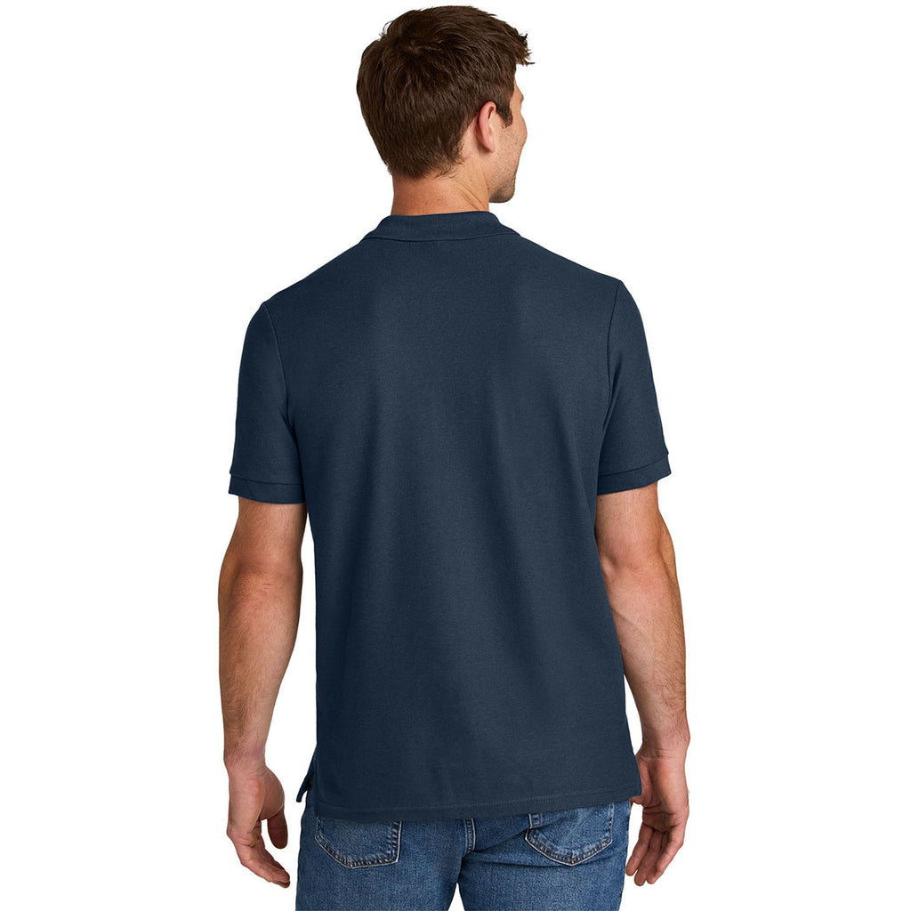 Gildan Men's Navy Hammer Pique Polo