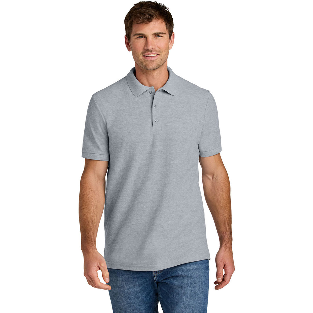 Gildan Men's Ring Spun Sport Grey Hammer Pique Polo