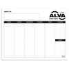 Triumph Calendars Black & White Calendars Small Weekly Desk Pad