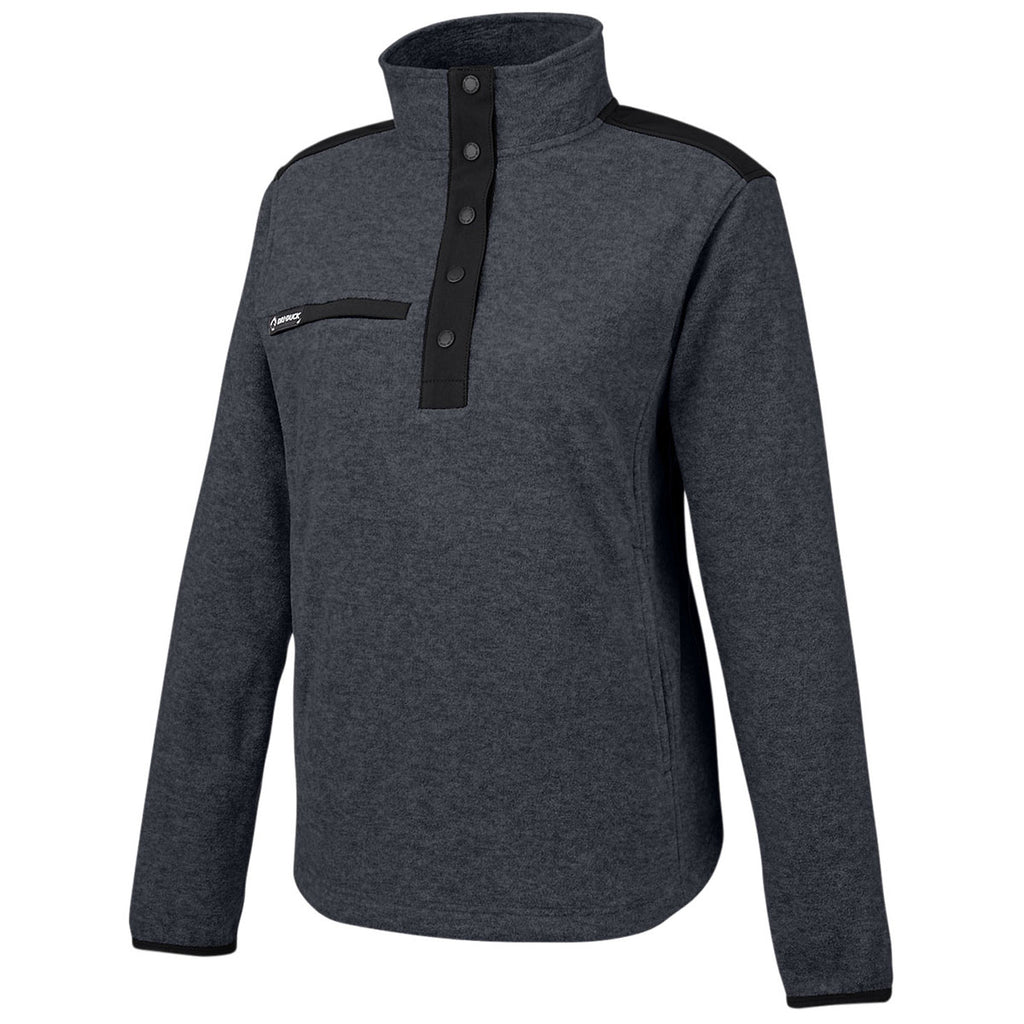 Dri Duck Women's Charcoal/Black Sierra Melange Heather Fleece