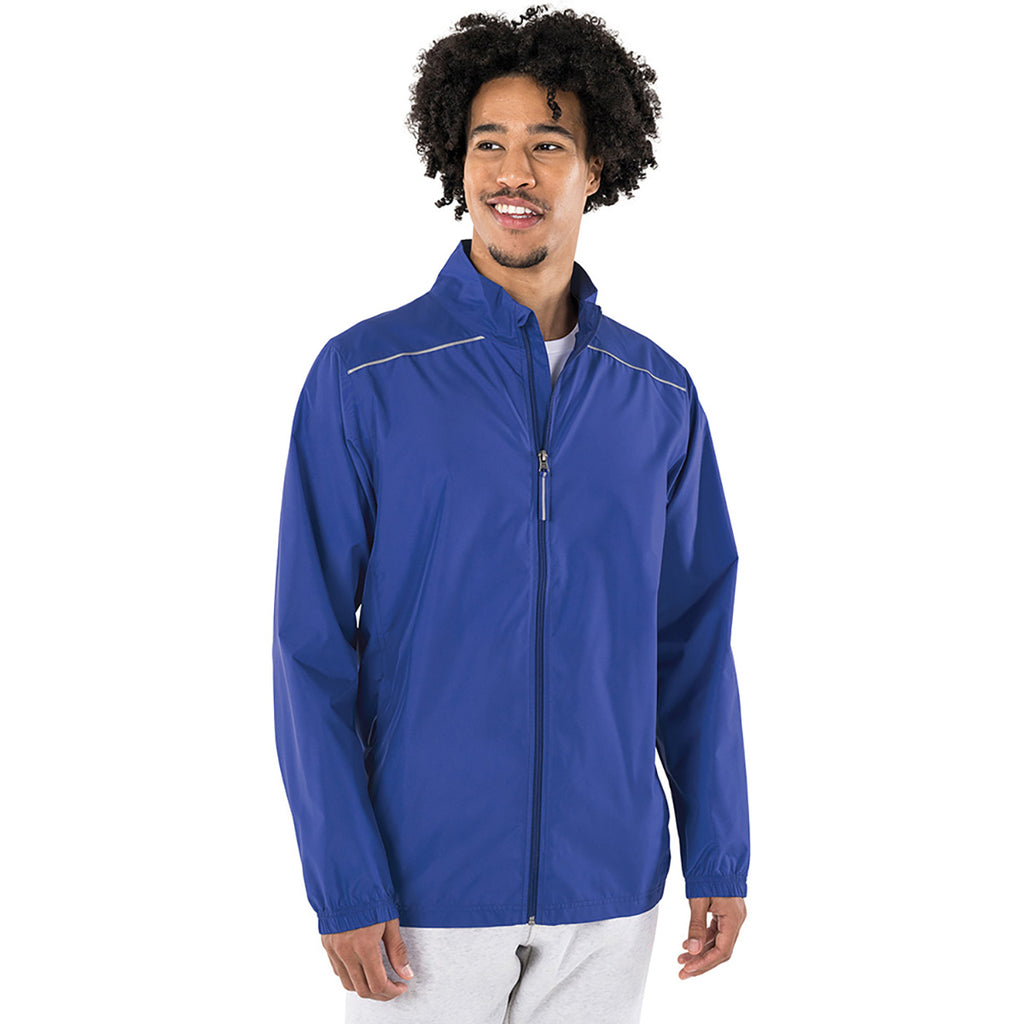 Charles River Men's Royal Skyline Pack-N-Go Full Zip Reflective Jacket