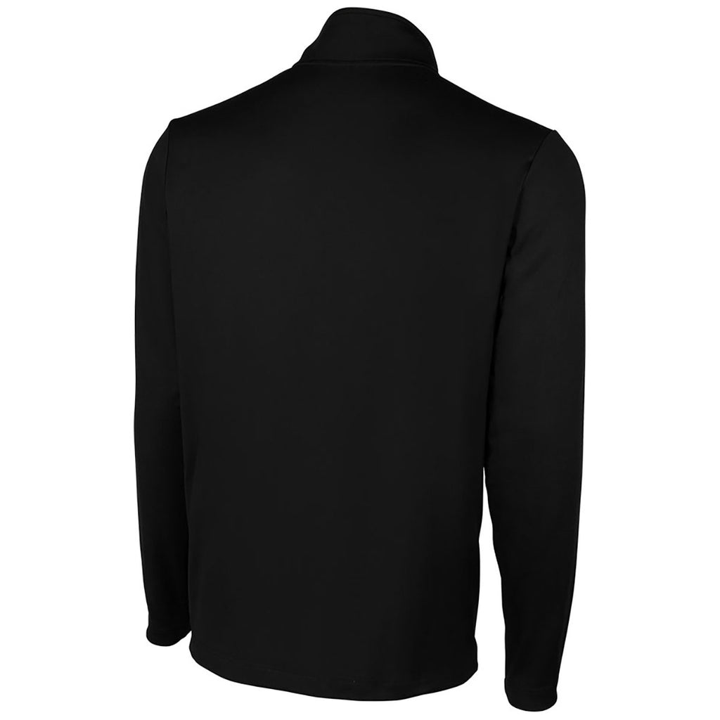 Charles River Men's Black Lexington Stretch Quarter Zip Pullover