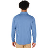 Charles River Men's Light Blue Heather Vista Tri-Blend Quarter Zip