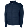 Charles River Men's Navy Lotus Hybrid Puffer Jacket