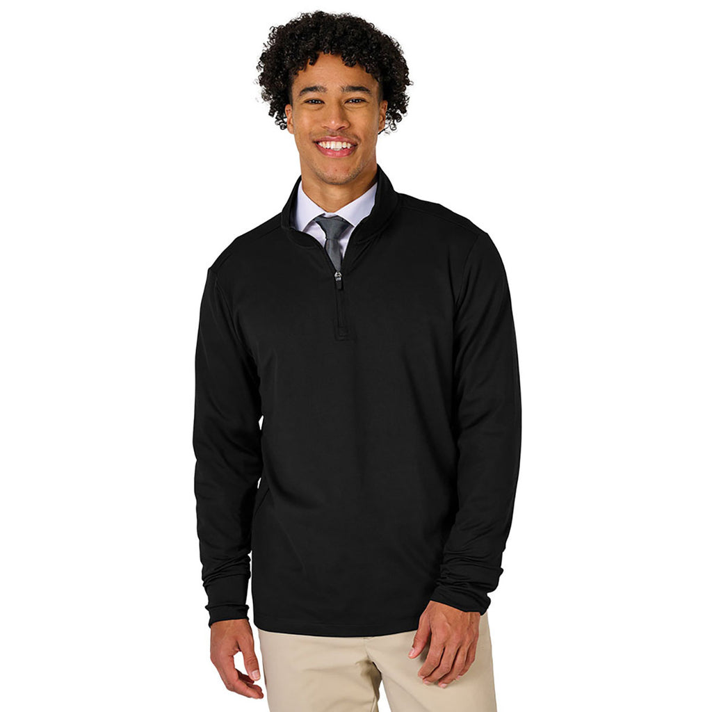 Charles River Men's Black Nu Fitness Quarter Zip