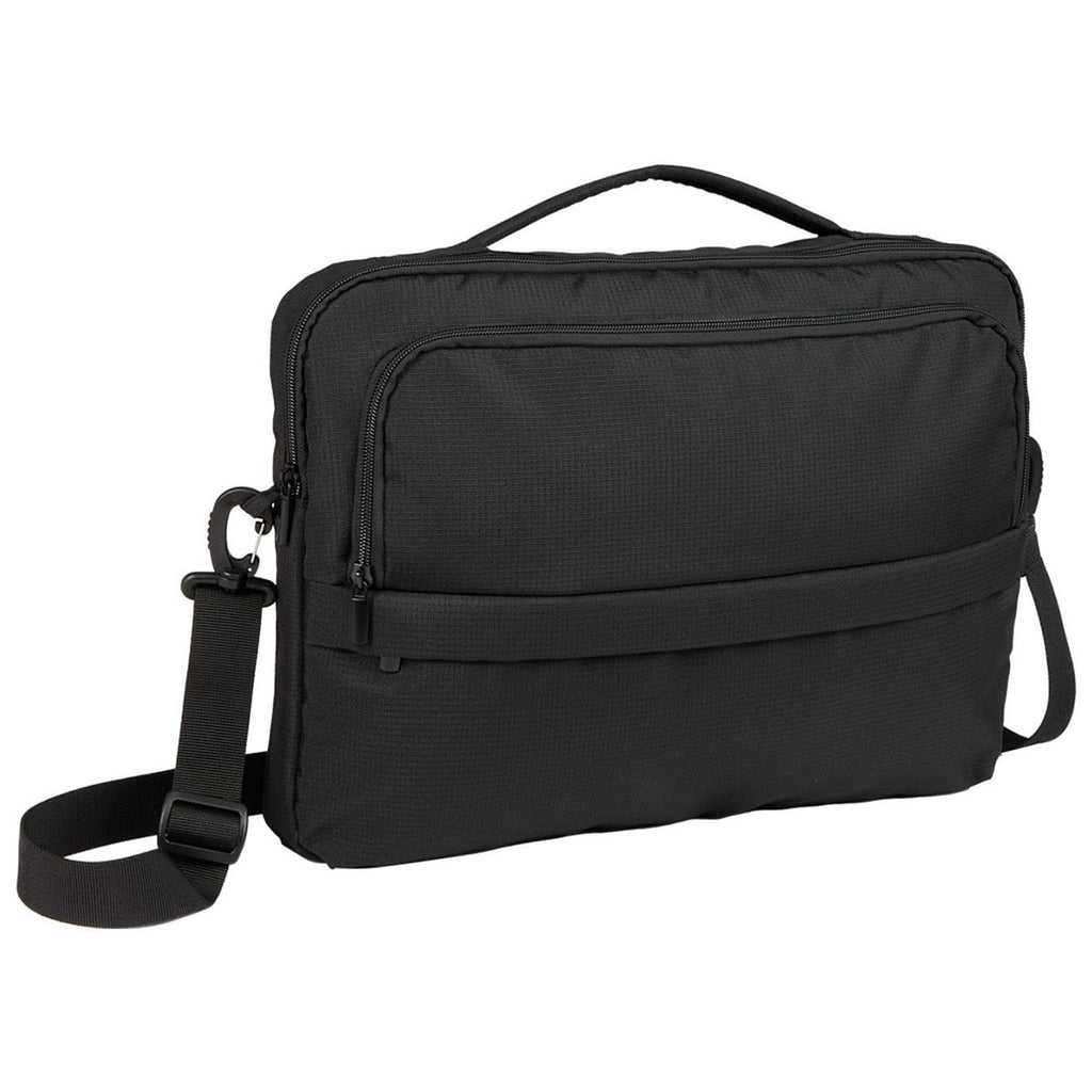 Leed's Black Crossbody Recycled Messenger Bag