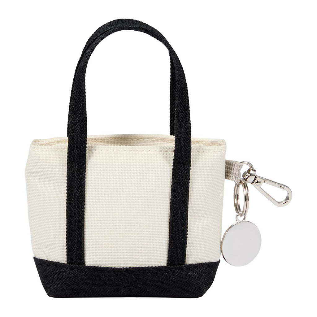 Leed's Black Mini Tote Bag Charm