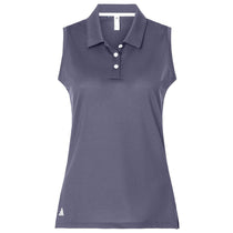 Adidas Women's Preloved Violet Ottoman Sleeveless Polo
