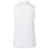 Adidas Women's White Ottoman Sleeveless Polo