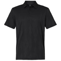 Adidas Men's Carbon Black Ultimate Textured Polo