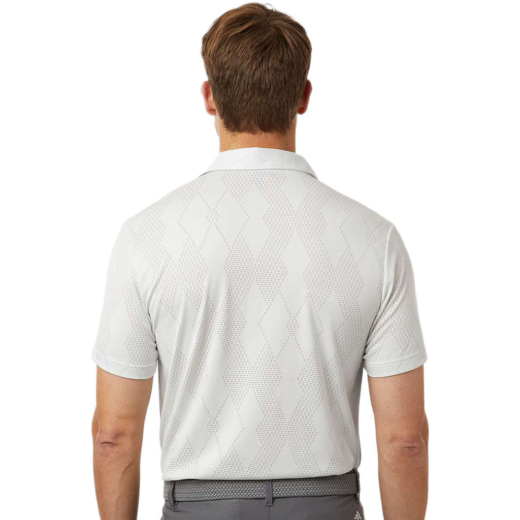 Adidas Men's White Ultimate Textured Polo
