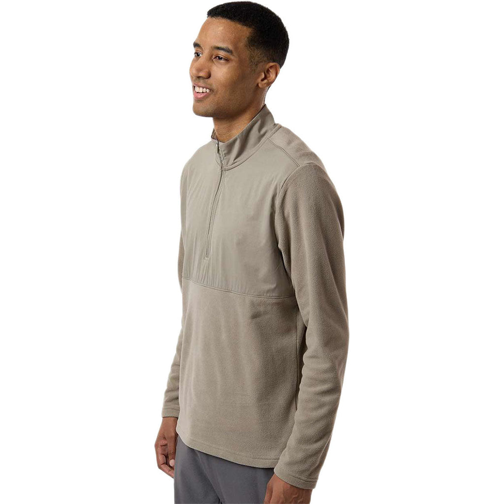 Adidas Men's Putty Beige Ultimate365 Cozy Quarter-Zip Pullover