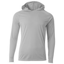 A4 Men's Silver Cooling Performance Long Sleeve