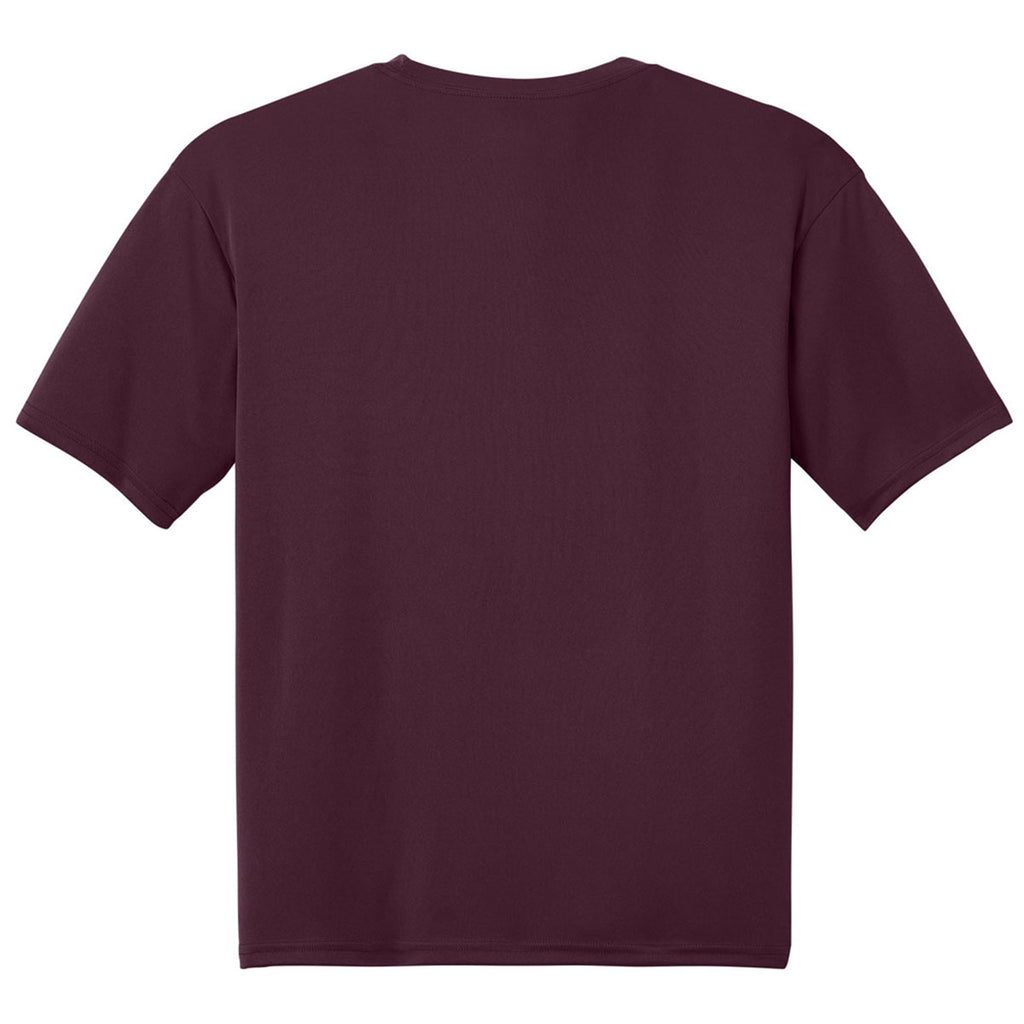 A4 Men's Maroon Cooling Performance Short Sleeve Tee