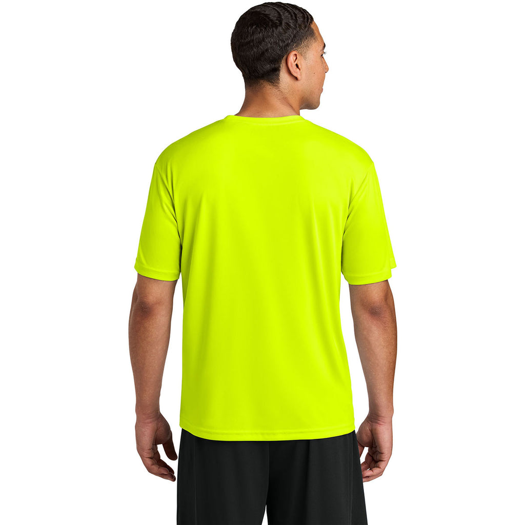A4 Men's Safety Yellow Cooling Performance Short Sleeve Tee