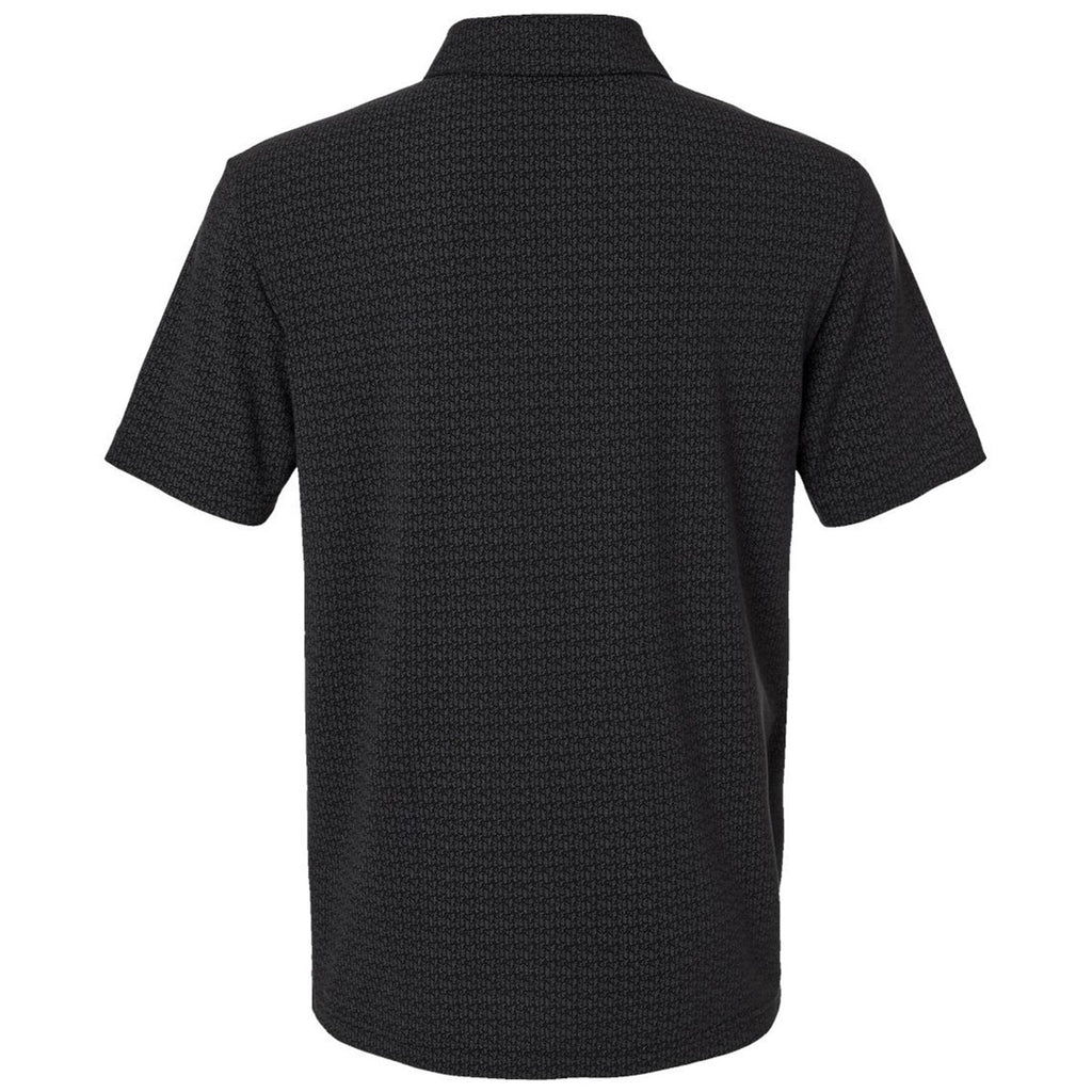 Adidas Men's Black Printed Blend Polo