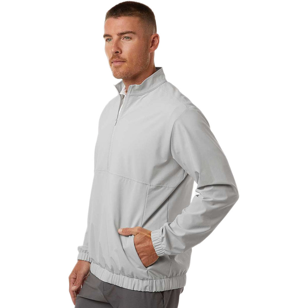 Adidas Men's Grey One Woven Half-Zip Pullover