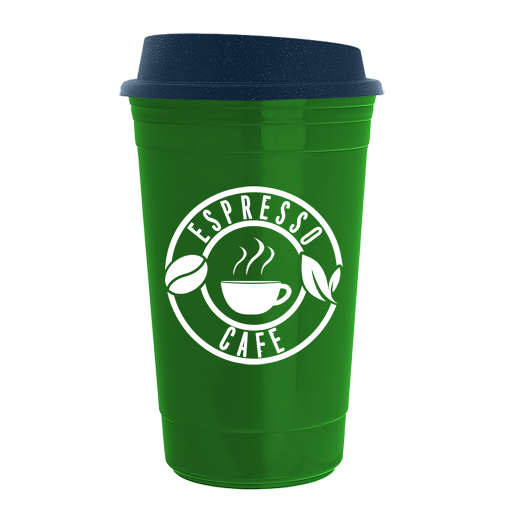 Garyline Green Traveler Insulated Cup - 16 oz.