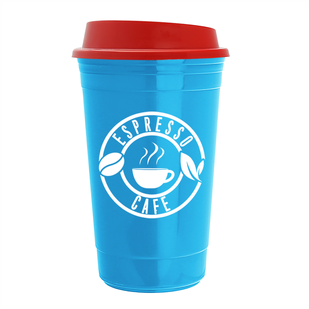 Garyline Cyan Traveler Insulated Cup - 16 oz.