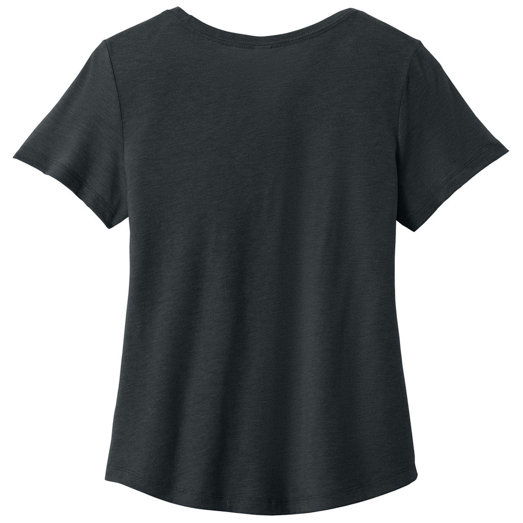 Allmade Women's Space Black Relaxed Tri-Blend Scoop Neck Tee