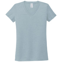 Allmade Women's I Like You Blue Tri-Blend V-Neck Tee